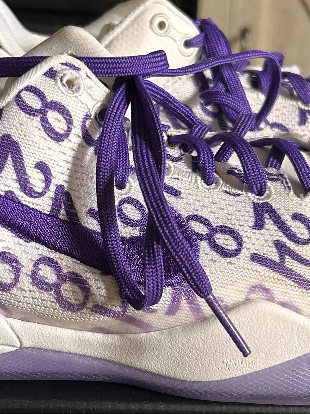 Nike Kids Big Boys Sz 5 Kobe 8 Protro Court Purple Basketball Sneakers w/Box NEW - Picture 7 of 14
